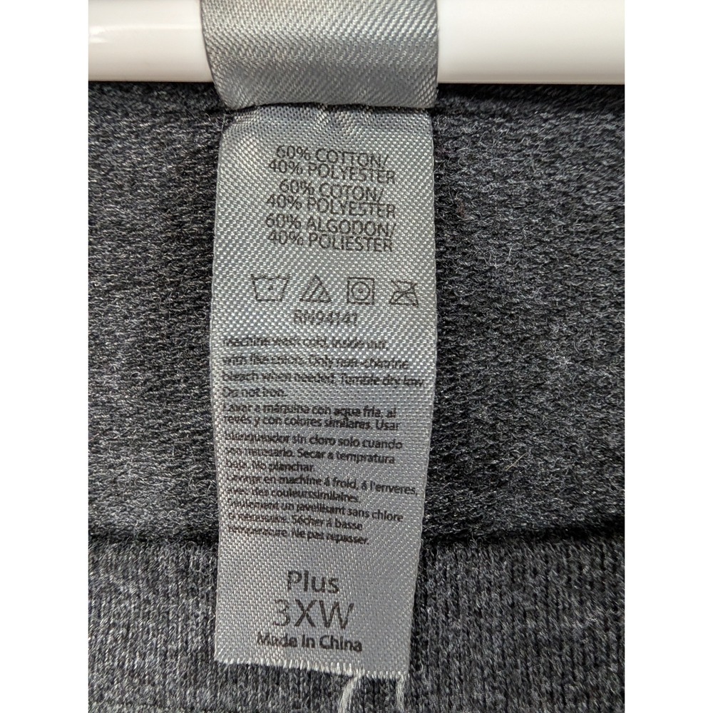 Barbie Womens 3XW Sweatshirt Gray Pink Graphic Logo Pullover Plus Size 6219 - Picture 3 of 7